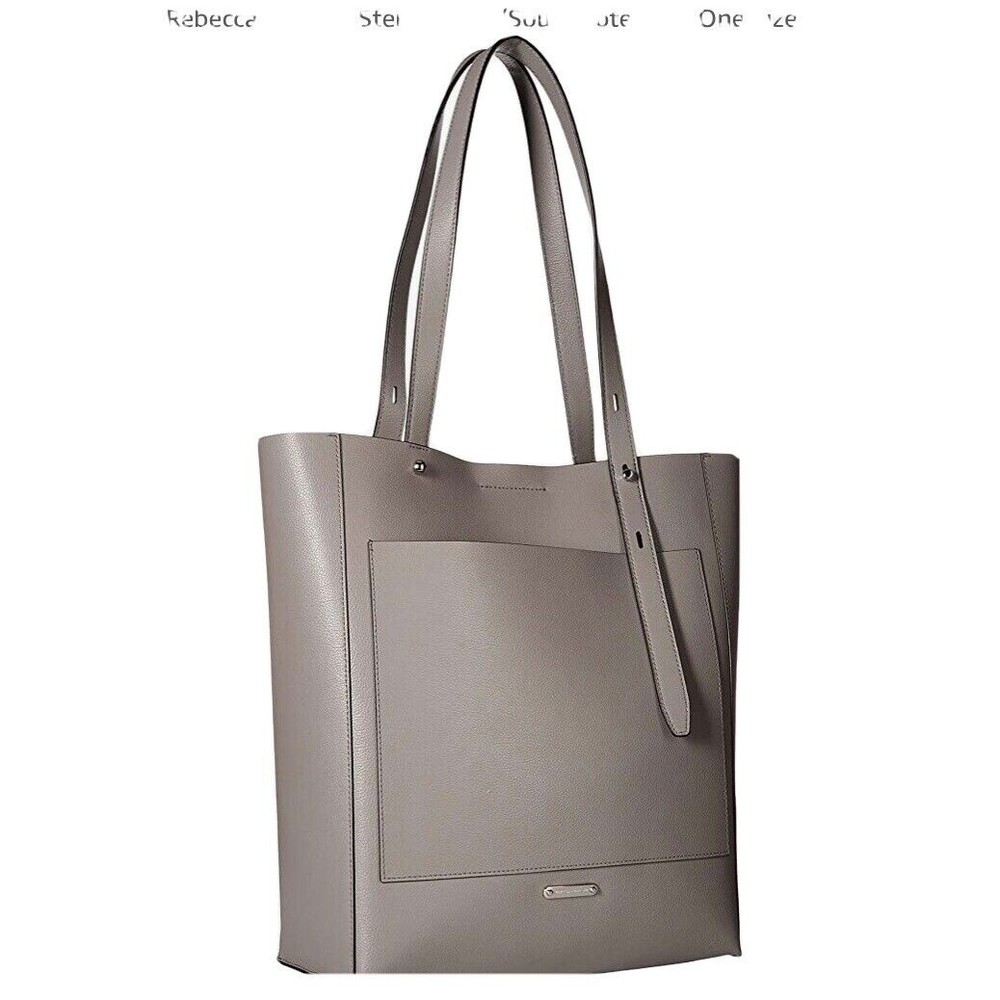 - Brand New Rebecca Minkoff Stella North South Leather Tote Bag Sil…